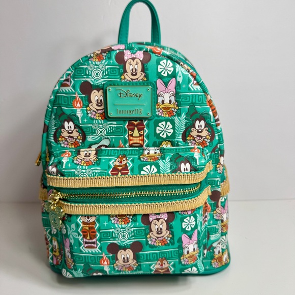 NWT. Loungefly Disney Mickey and Friends Tiki Mini Backpack LE 1000 main image 11